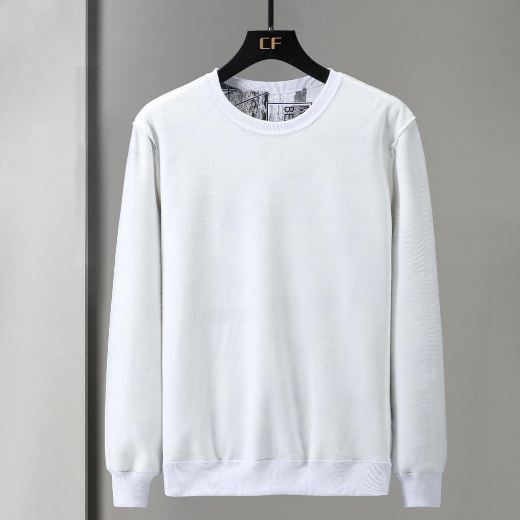 2020 Autumn/Winter Youth Plus Size Men's Velvet Thick Round Neck Trendy Sweatshirt