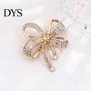 Retro Bow Pin Sparkling Rhinstone Brooch, Alloy Lapel Pin, Minimalist Women Jewelry Accessories for Suit Dress Coat Scarf Elegant