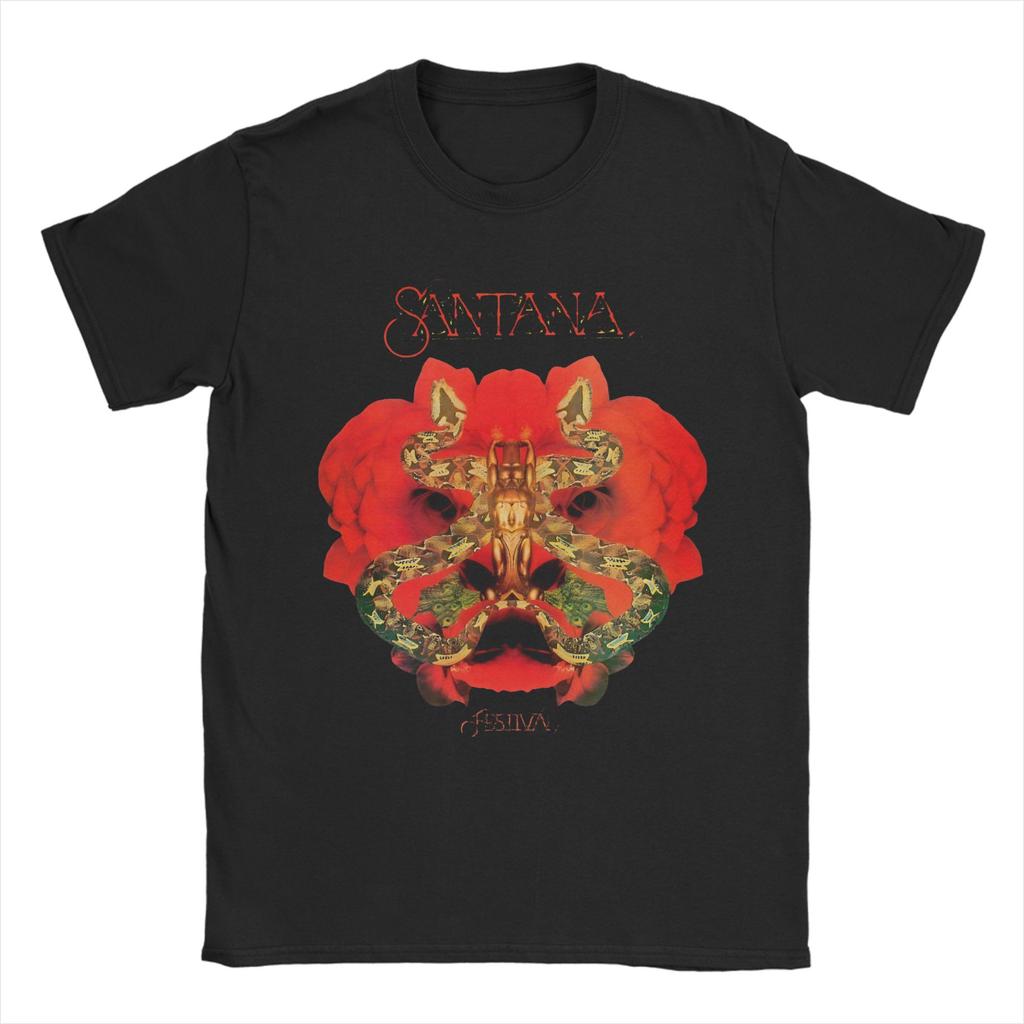 Unisex Women Graphic Printed Santana Oneness Rock Band   Tee T Shirt 100 Cotton  Tshirts Clothing