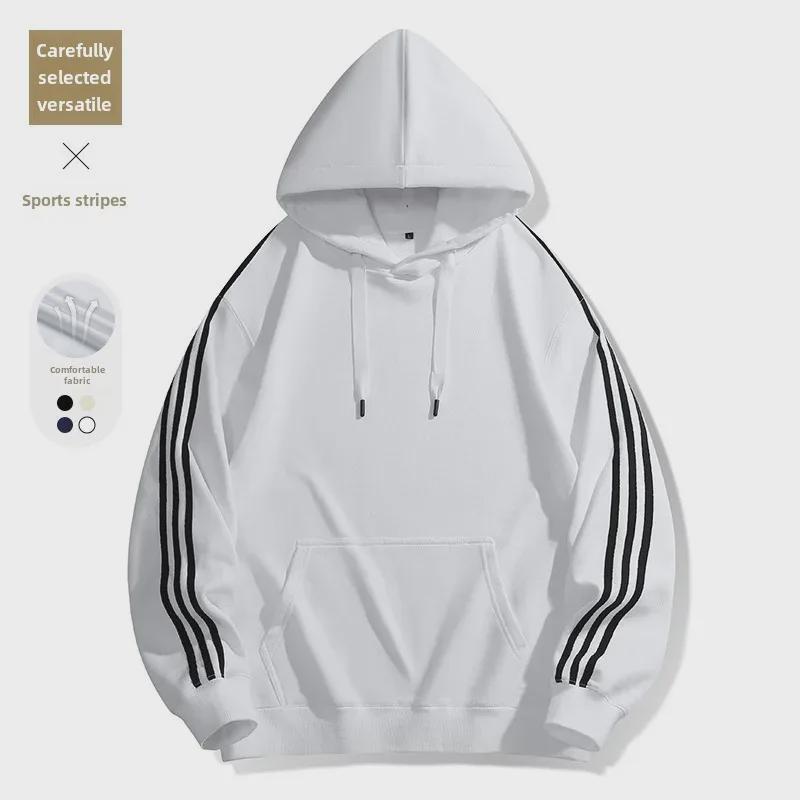 Polaris star Unisex Gestreept Sweatshirt met Ronde Hals - Trendy Lente/Herfst Top met Lange Mouwen M