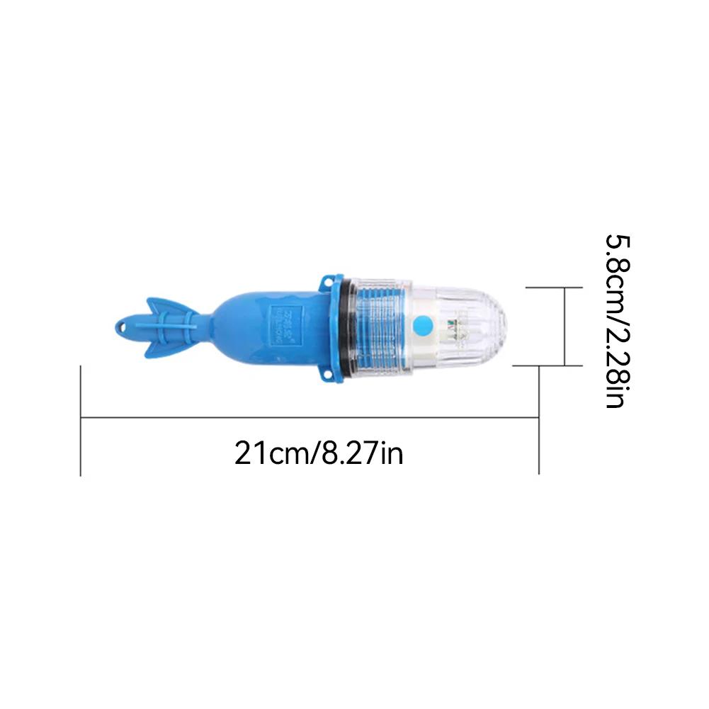 

1pc Fishing Light 20cm Underwater Net Beacon Buoy Signal Light Double Flash Lamp Indicator Light Lures Fish Finder Lamp Flashin синий