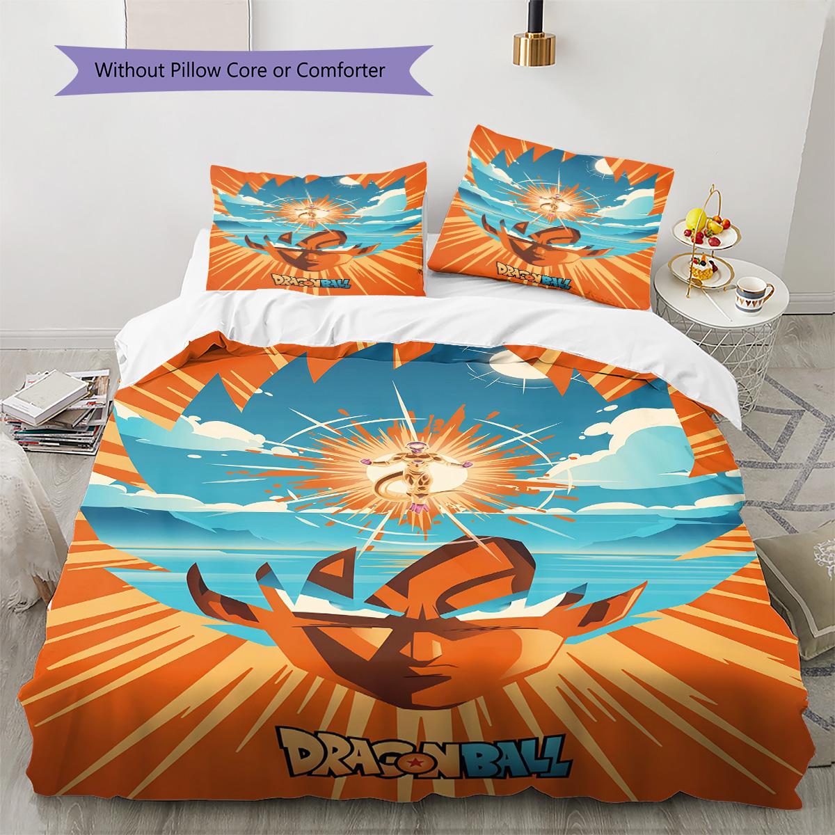 

Dragon Ball Surge Bedding Set Soft Microfiber Duvet Cover Durable 135x200cm
