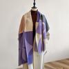 Luxury Cashmere Plaid Scarf Winter Women Pashmina Shawls Warm Blanket Wraps Female Foulard Bandana Brand Thick Scarves Hijab