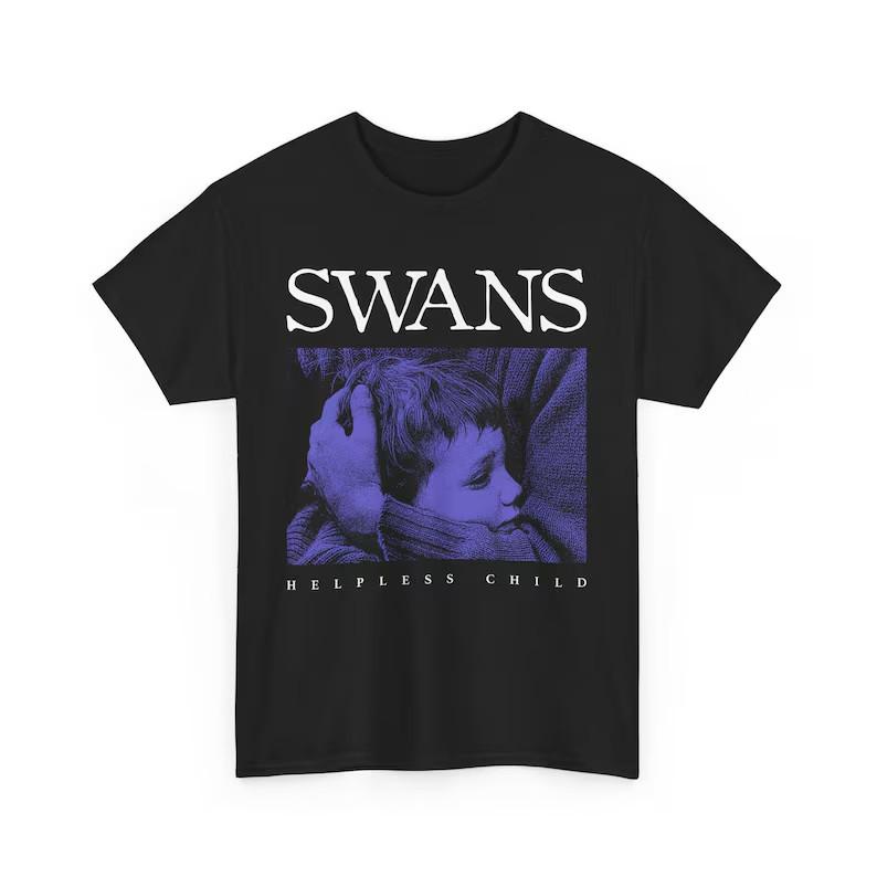 Swans Band Fanart Black T-shirt, Post Rock Tee All size S-5XL DM682 Unisex T-Shirt S