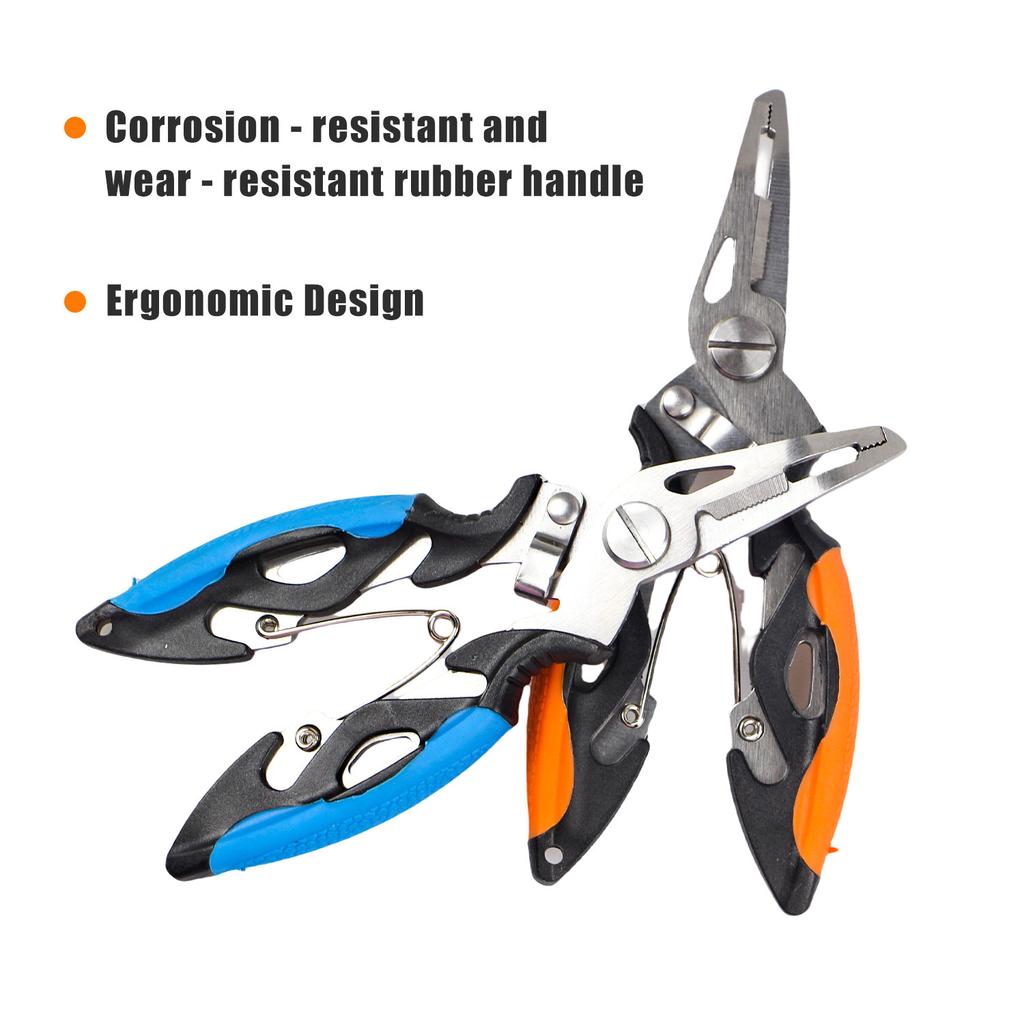 Fishing Pliers Fishing Plier Scissor Multifunction Braid Line Lure Cutter Anti Slip Fishing Hook Remover Fishing Tackle Tool
