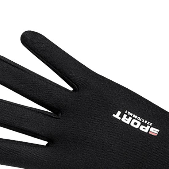 1 Pair Unisex Outdoor Gloves Plush Lining Touch Screen Autumn Winter Anti Skid