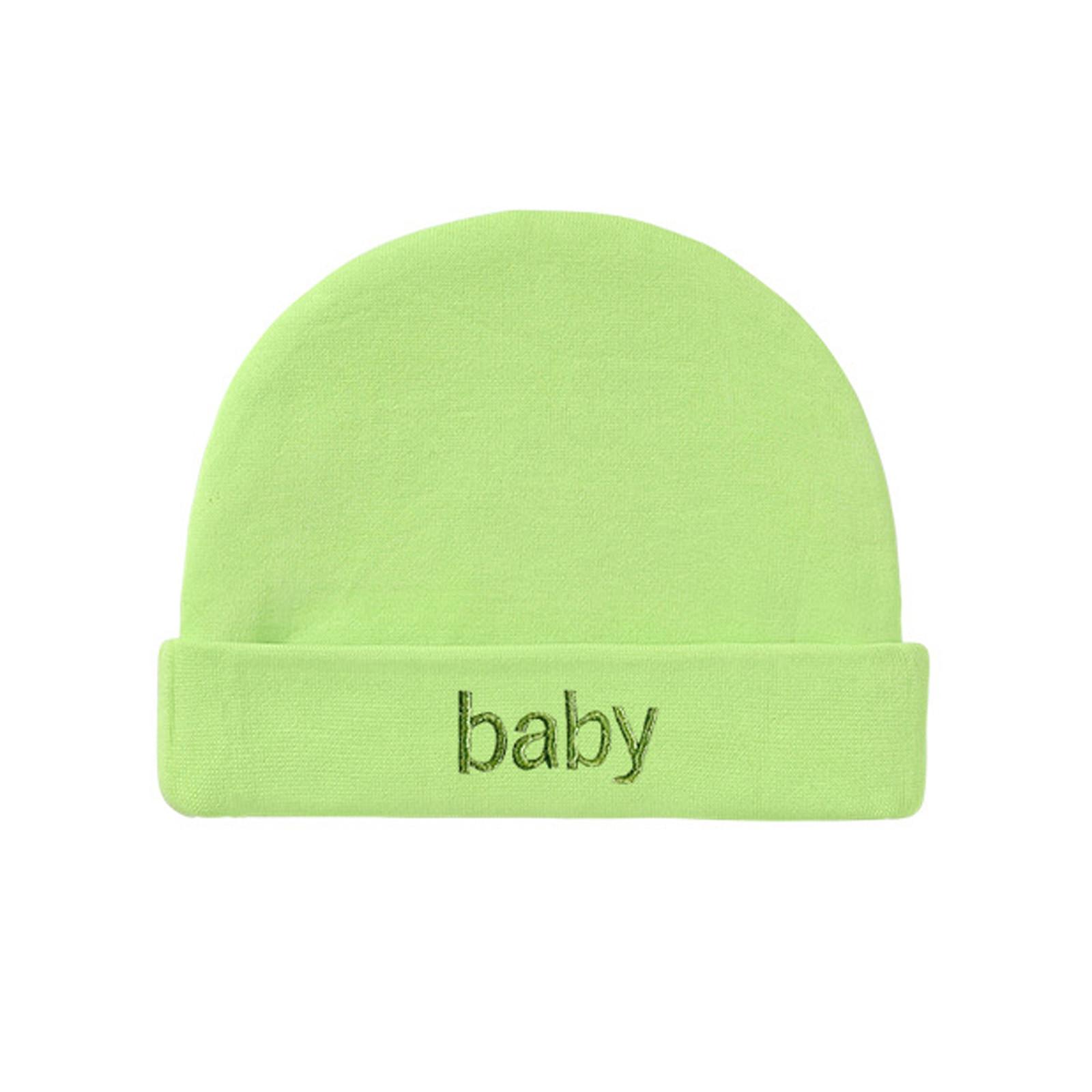 

Toddler Infant Baby Winter Hat Warm Baby Embroidery Boys Hat Girls Hat зелений