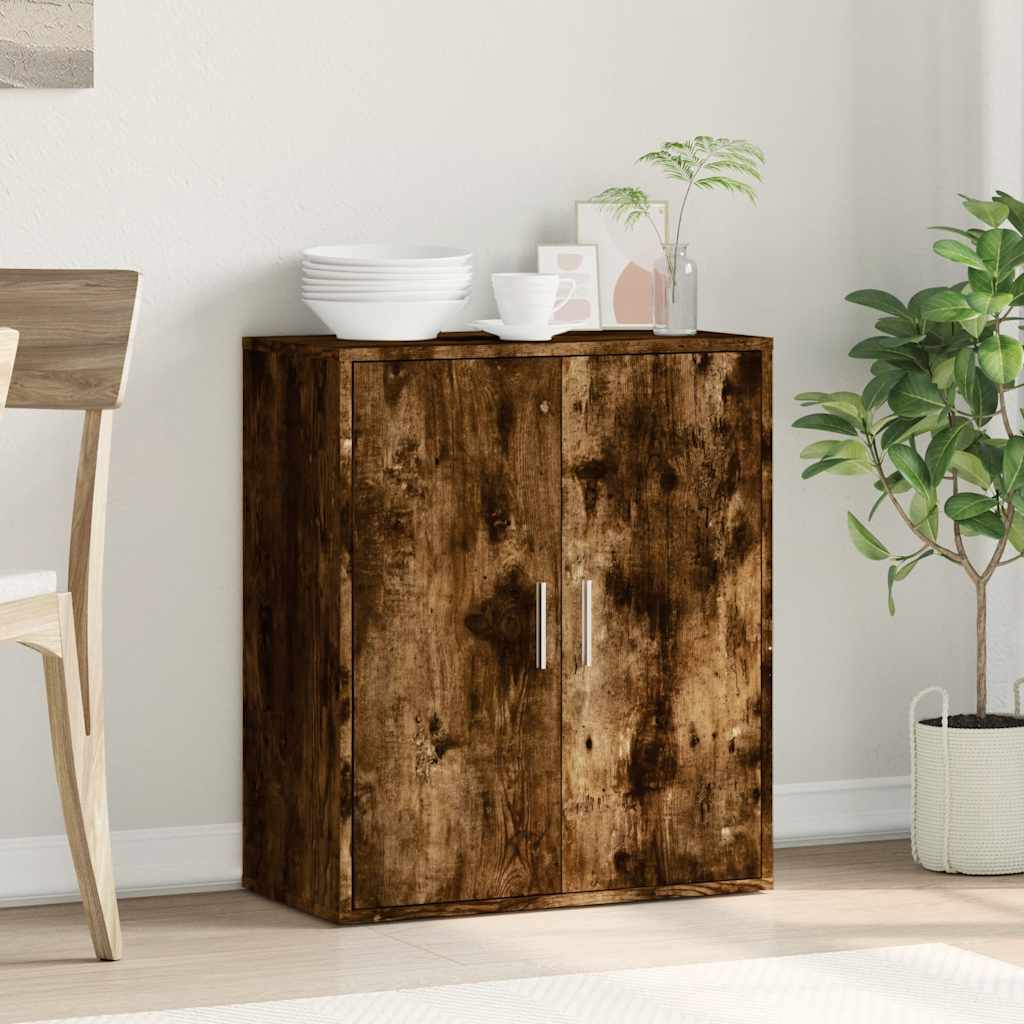 Sideboard Smoked Oak 79 x 38 x 80 cm Particleboard