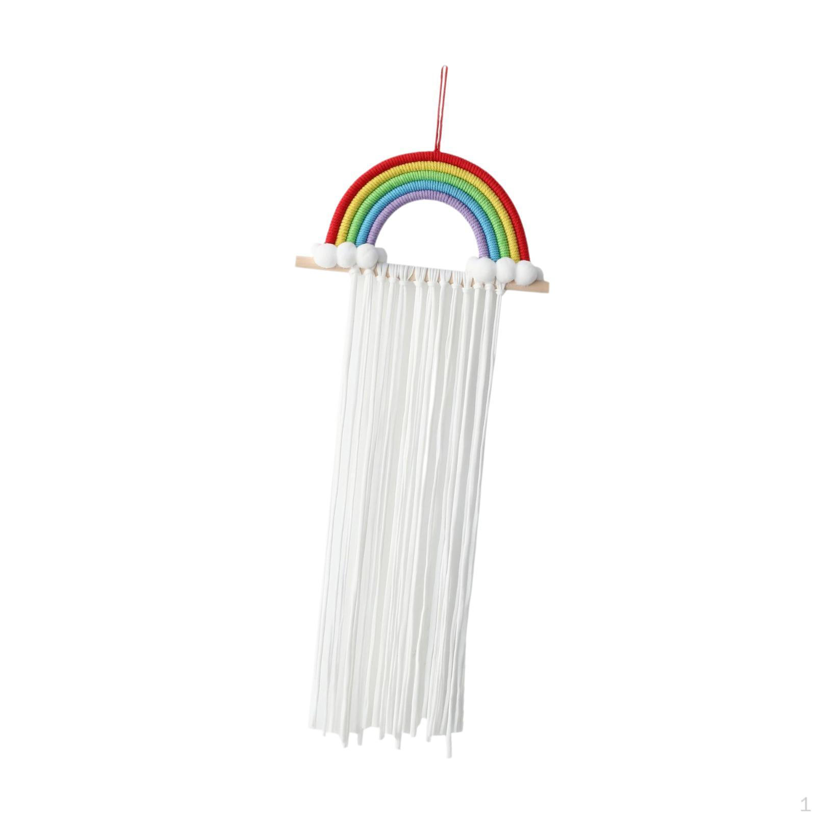 

Держатель банта Органайзер для девочек Бантики для волос Настенные кисточки Повязка на голову белый