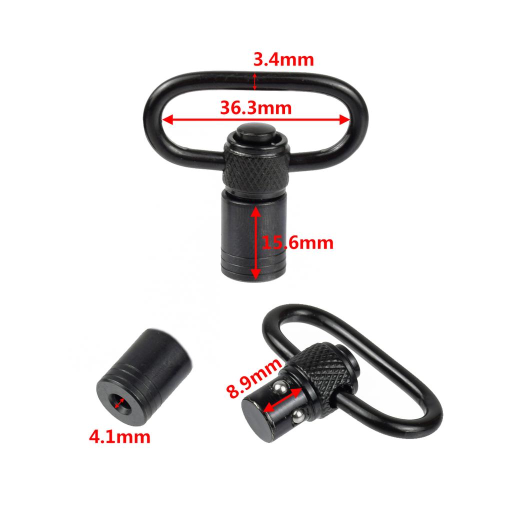 Tactical Quick Release Metal Buckle QD Rings Sling Swivel Mount Ak 74 Tactical Trigger Slings Shoot Hunting SHOT Ar 15