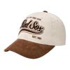 MLB Corduroy Baseball Caps Unisex Beige Fashion 3ACPVC146-43BRL