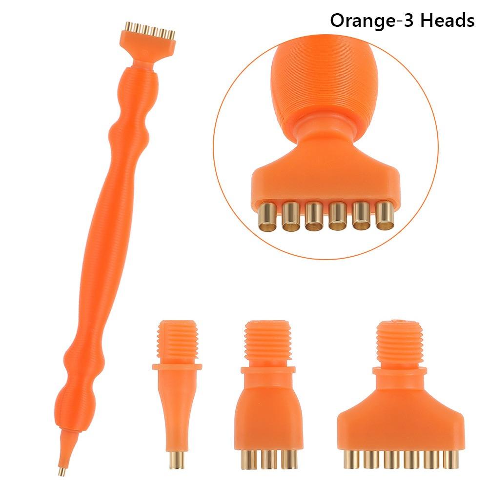 DIY Craft 5D Diamond Painting Pen Kit Diamond Painting Tool for Diamond Painting Tool Accessories Orange-3 Heads