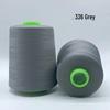 High-Speed 8000-Yard Black & White Sewing Thread - 402 Flat Pagoda Thread for Clothing
