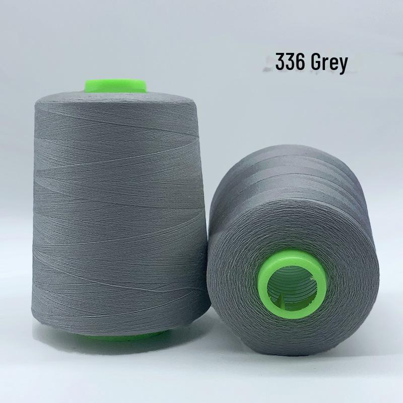 High-Speed 8000-Yard Black & White Sewing Thread - 402 Flat Pagoda Thread for Clothing