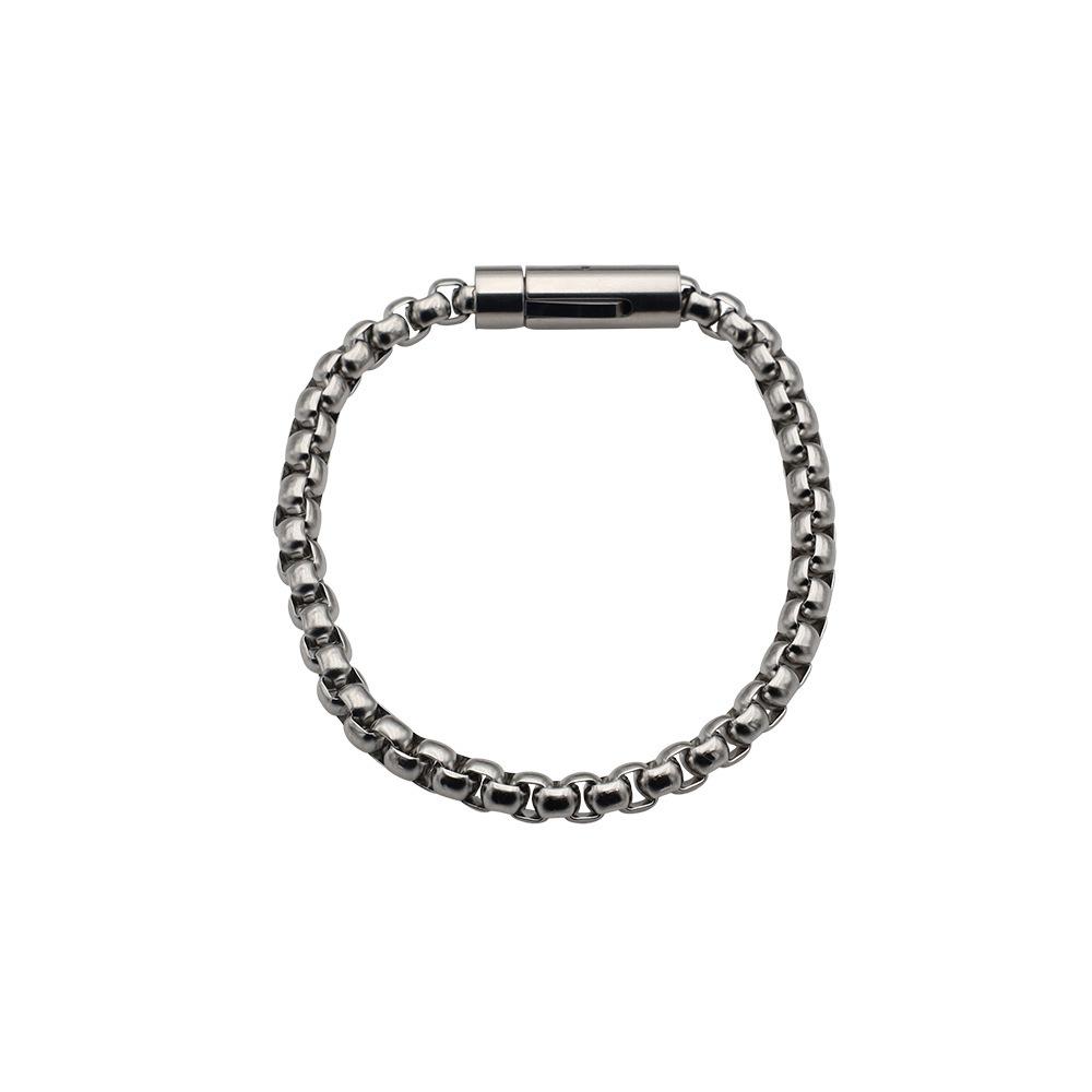 Fashion Versatile Titanium Steel Bracelet Men'S Personality Trend Hip Hop Titanium Steel Jewelry
