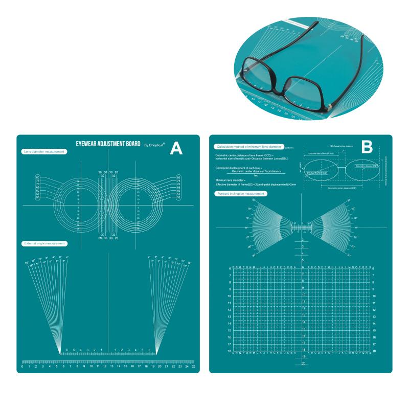 Glasses Frame Adjustment Lens Diameter Measurement Plate Accessory Glasses Progressive Lens Repair Tool