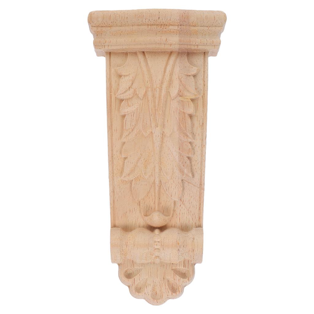 Carved Wood Corbels Unfinished Wooden Bracket For Furniture Decor European Style Shelf Support Beam Column Capitals
