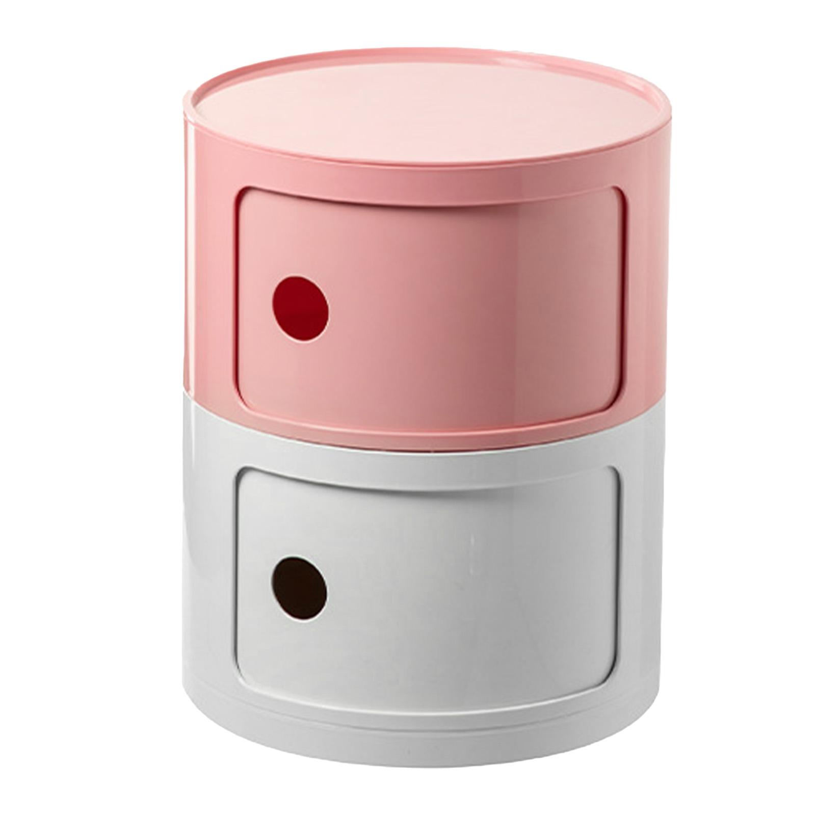Tomtop Jms Bedside Table Nordic Style Color Matching Large Capacity Round Bedside Storage Cabinet For Bedroom