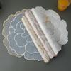 Luxury Flower Placemats Round Place Mat Kitchen Dining Table Wedding Table Decor