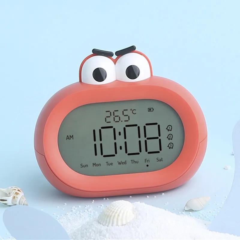 

Будильник с большим ртом, USB-зарядка, ночник, изголовье кровати, электронные часы, студенческие детские, креативные, бесшумные, светодиодные цифровые настольные часы