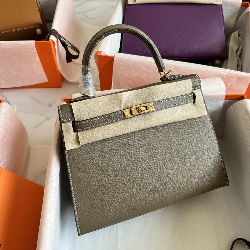 2025 New Style Top Layer Handheld Leather 25cm Outer Strap Epsom Single Handle Tote Bag Women's Bag