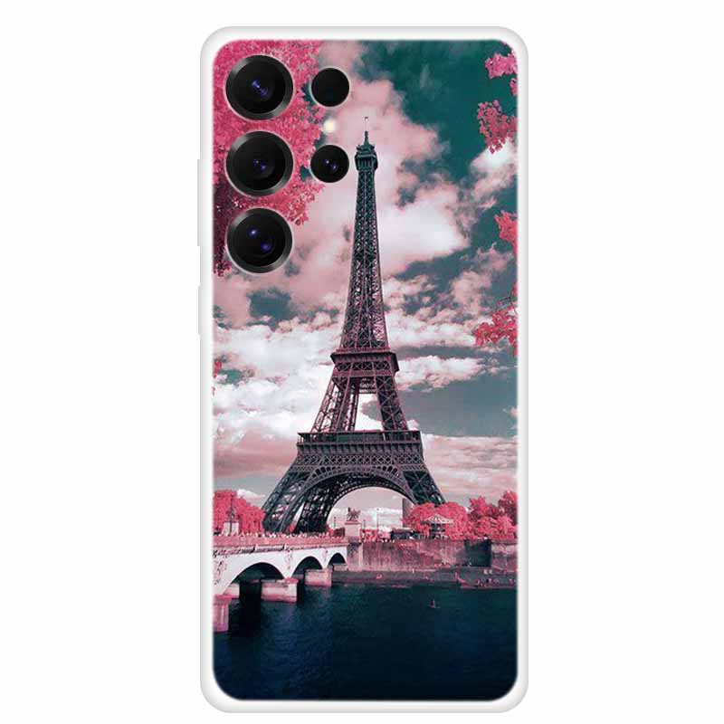 Capa For Samsung Galaxy S26 Ultra Phone Case Clear Soft TPU Silicone Cover for S 26 Ultra Transparent Funda Cartoon Painted Para