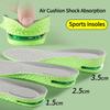 1Pair Air Cushion Height Increase Insoles Breathable Sweat and Anti-Odour Insole Shock Absorbing Insole for Sports Shoes