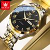 OLEVS Men's Watches Luxury Business Fine Steel Roman Scale Original Automatic Mechanical Wristwatch for Man Waterproof Luminous