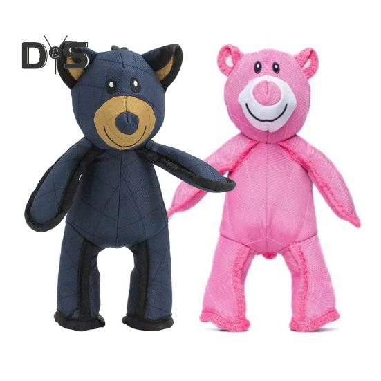 

2 шт. Небьющаяся игрушка для собак-медведей для агрессивных жевателей Небьющаяся мягкая игрушка для домашних животных-медведей Интерактивная пищащая игрушка для больших собак 2pcs