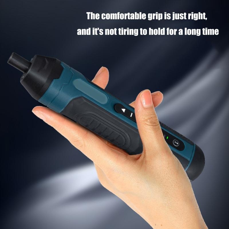 Electric Screwdriver 4 Torques Settings Magnetic Head Design Battery Powered Tool Cordless Screwdriver