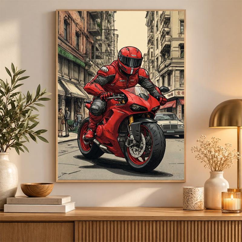 Ducati Corse Diamond Painting Kit 5D Full Drill DIY Diamond Mosaic Wall Art Home Decor