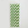 Individually Wrapped Biodegradable Striped Paper Straws