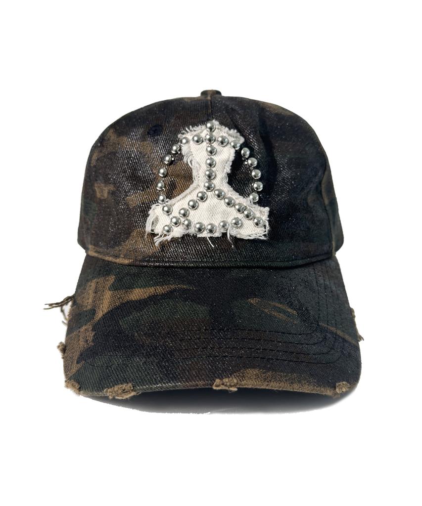 Kodeu Peaceful Stud Patch Cap_Coated Camouflage