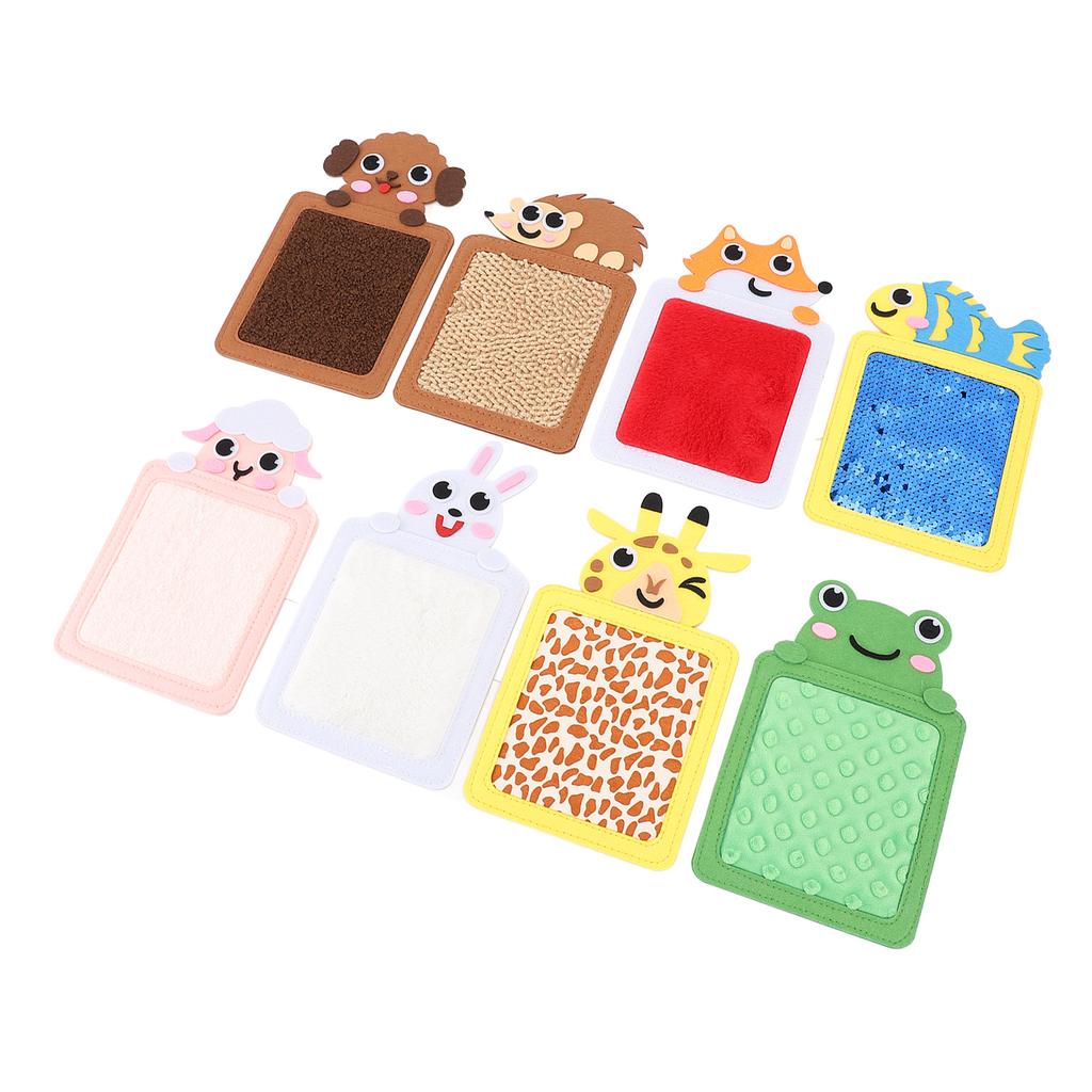 8pcs Sensory Mats Sensory Activity Mats Tactile Wall Panel Assorted Textured Floor Tiles Interactive Toy for Children