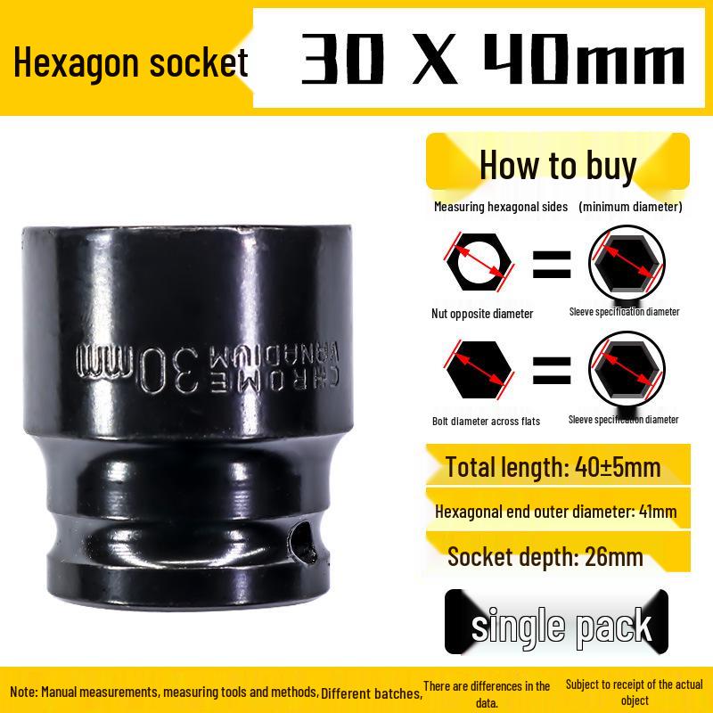 Electric Drill and Air Wrench Socket Set 1/2 Hex, 8-32mm