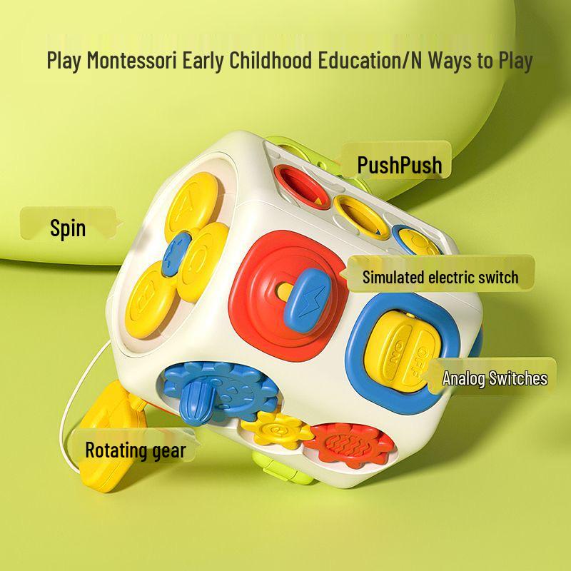 Montessori Octahedron Busy Ball: Multisensory Baby Hand Movement Toy for Early Education