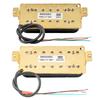 Artec HBA117 Alnico 5 Humbucker Pickup Set for Electric Black of Open-Type 7-String Guitar, (Set 2)