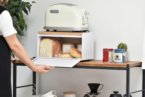 Furnishing (B.B) Bread Case, White, W360 X D235 X H210mm, Minimalist Kitchen Storage