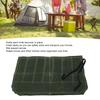 Waxed Canvas Knife Bag 7 Pocket Professional Foldable Chef Knife Roll Bag for Camping Barbecue Green