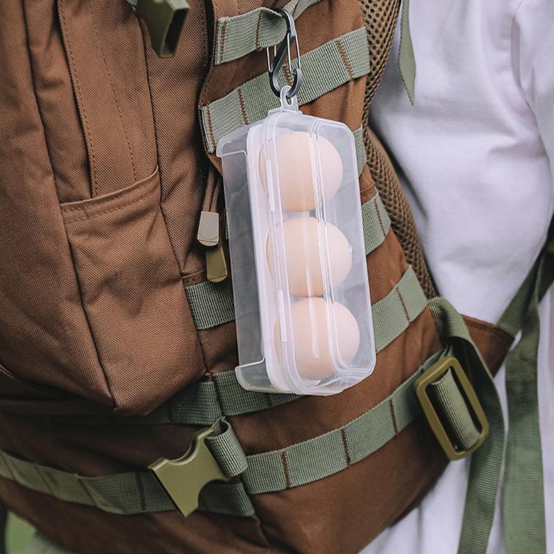 Plastic Eggs Storage Box Shockproof Holder Box Eggs Tray Carriages Dispenser Box