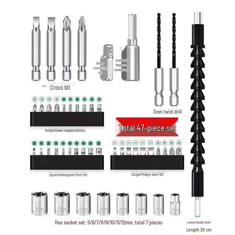 Rechargeable Mini Electric Screwdriver & Hand Drill for Household Use