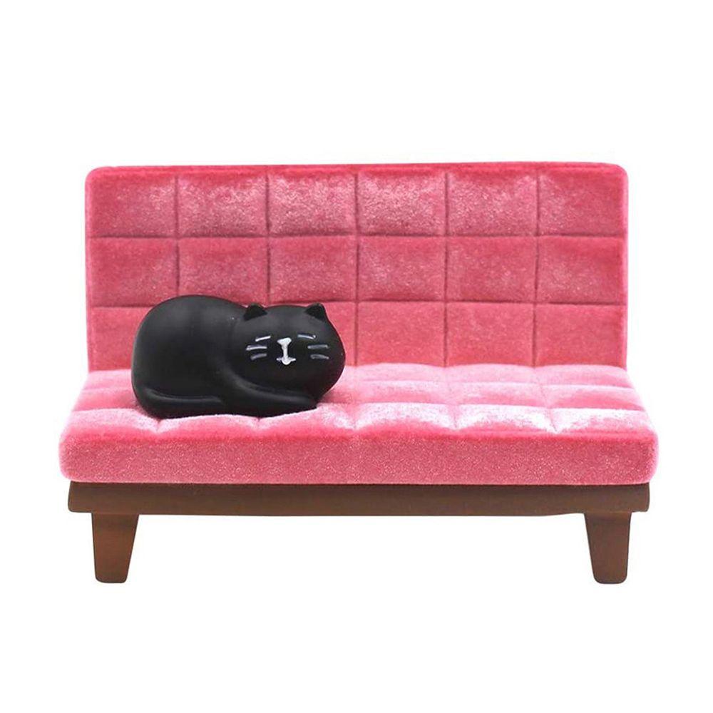 TV Resin Craft Decor Mobile Phone Bracket Pink Sofa Cat Phone Supports Phone Holder Desktop Stand