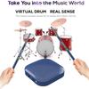 Electric Air Drumsticks Professional Air Drum Electronic Virtual Air Drum Drumsticks Pedals Pocket Drum Set for Beginners Kids