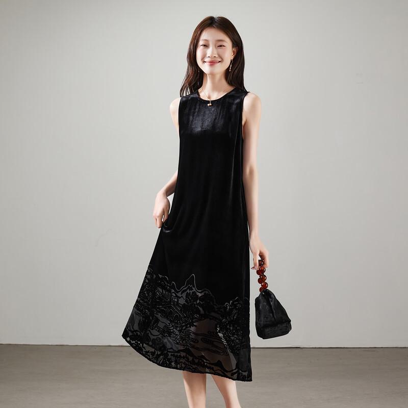 Sofsil Elegant Viscose Sleeveless Midi Dress