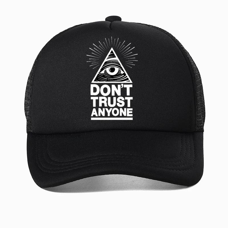 Eye of God Hats Vintage Egypt Pyramid AllSeeing Eye Illuminati Hat Punk Egyptian Triangle Adjustable Baseball Cap