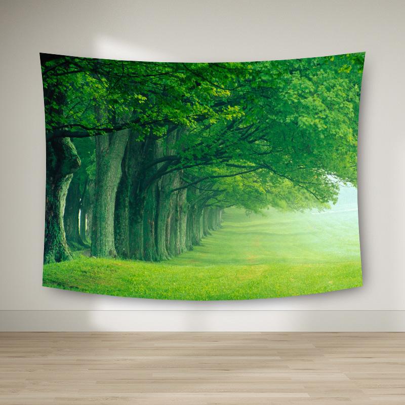 Natur Wald Tapisserie Hause Dekoration Hintergrund Wand Tuch Landschaft HD Natur Hängen Tuch Wohnzimmer Schlafzimmer