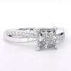 Classic Square Zircon Engagement Ring for Women, 925 Silver Plated Elegant Jewelry, Perfect Anniversary & Party Gift