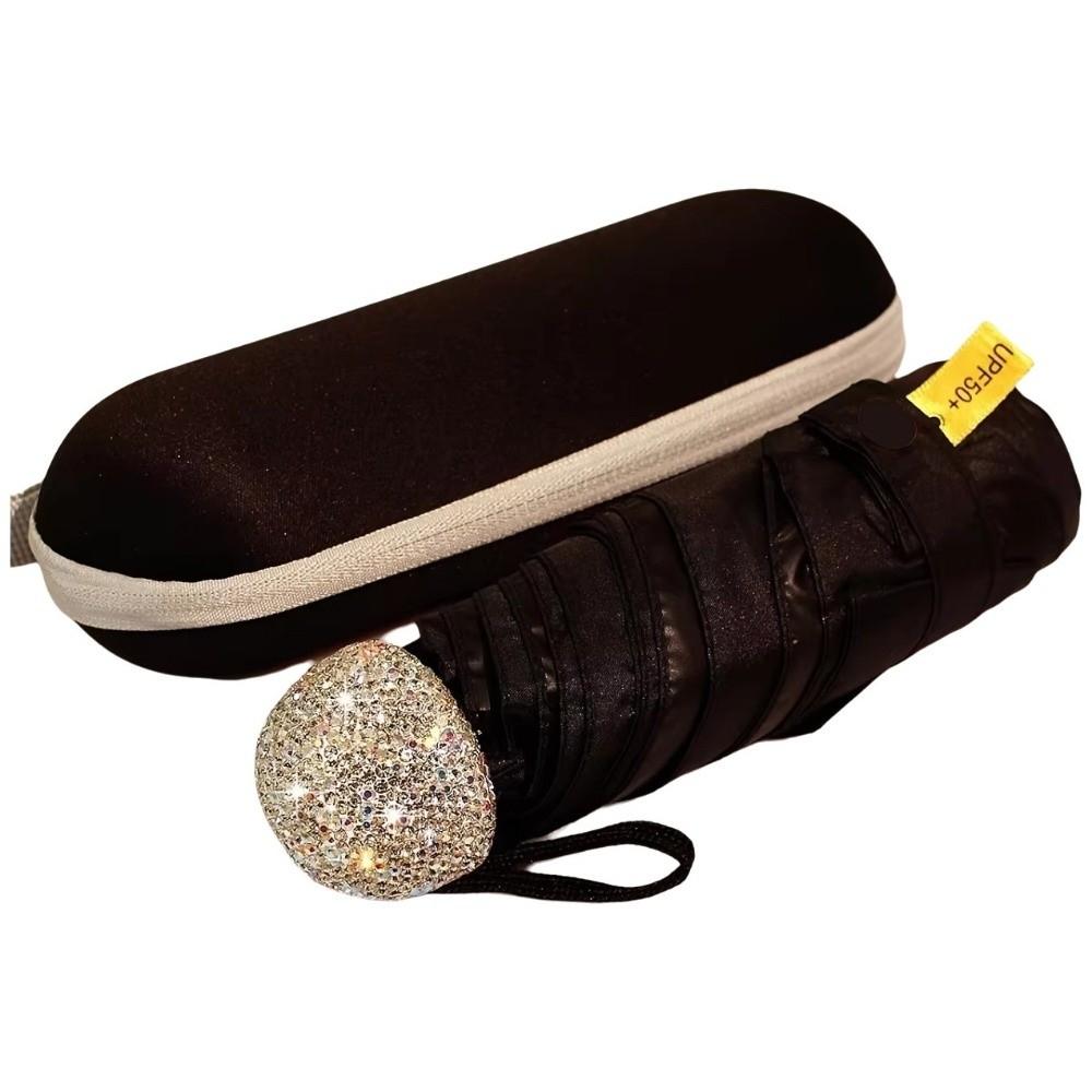 Shiny Mini Bling Umbrella Luxury Sunshade Umbrella Luxury Folding Umbrella Sunny Weather
