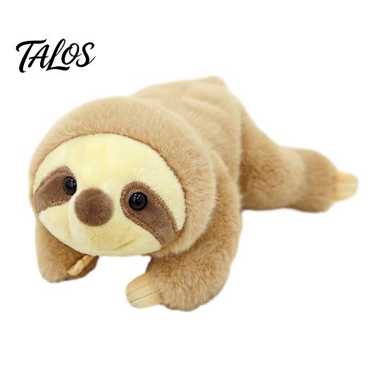 TV Watching Plush Toy Cute Sloth Seal Doll, Soft Stuffed Animal, Hippo Turtle Panda Elephant Particle Base Raccoon Fox Plushie for Desk Car,