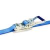 AVIELAN Lashing Belt, 50mm Wide, IJ Hook (Compatible with Rope Hooks), 9m Winding, Fixed, 0.5m, Blue